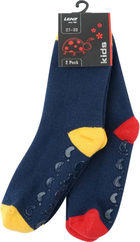 Lenz Rubber Print Kids Socks - Pack of 2, Size 24 - 26