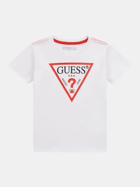 Guess Kids Triangle Logo T-Shirt 14391081 White