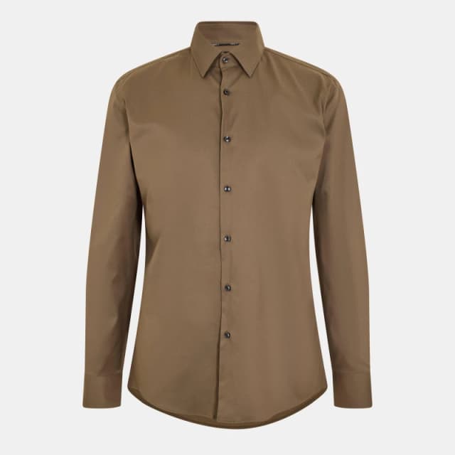 Boss Mens P Hank Kent Long Sleeve Oxford Shirt Green male 15 inch