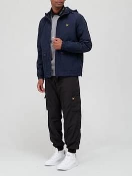 Lyle & Scott Hooded Padded Jacket - Dark Navy, Dark Navy Size M Men