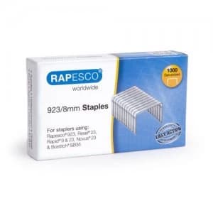 Rapesco 923/8mm (23 Type) Galvanised Staples PK1000