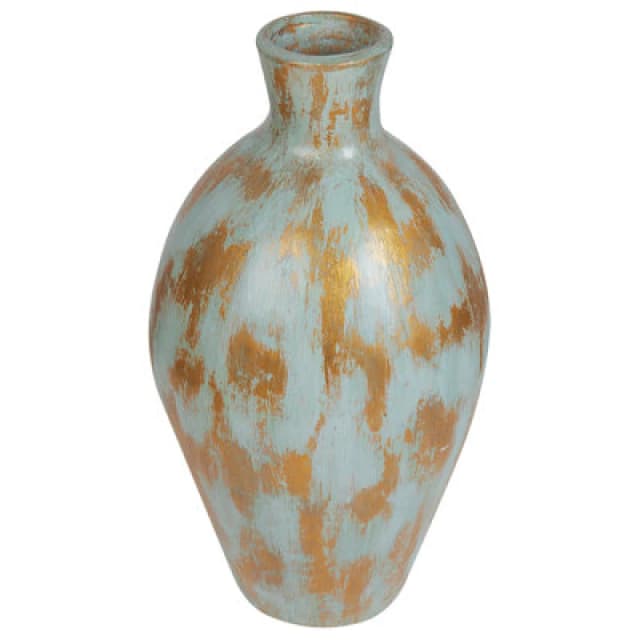 Beliani Decorative Vase Dikaja Ceramic 45cm Blue