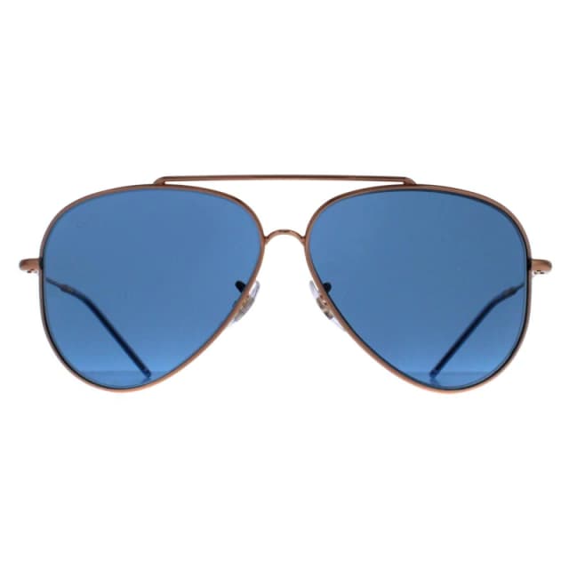 Ray-Ban Ray-Ban Men Aviator Rose Gold Blue RB0101S Aviator Reverse Gold One Size Male 8056597919159