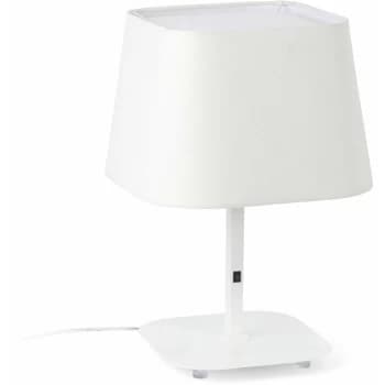 Faro Sweet - 1 Light Table Lamp White with Shade, E27