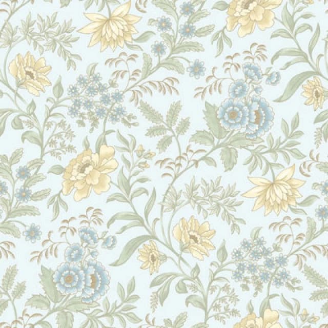 Garden Muse Wallpaper Sky Blue Rasch 100005