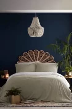 'Tate' Plush Velvet Duvet Cover Set With Cotton Reverse