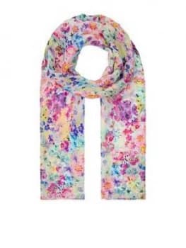 Accessorize Retro Ditsy Silk Classic Scarf - Multi