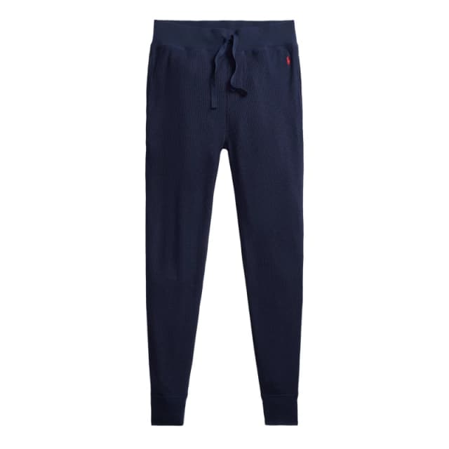 Polo Ralph Lauren Mens Waffle Cuffed Fleece Joggers Cruise Navy male M