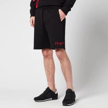 Hugo Boss Dalfie Script Logo Jersey Shorts Black Size L Men