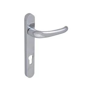 Yale Locks Shortback Plate Handle PVCu Chrome Finish 92mm/122mm