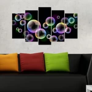 5M-68 Multicolor Decorative MDF Painting (5 Pieces)