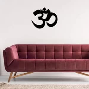Yoga Black Decorative Metal Wall Accessory