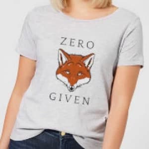Zero Fox Given Womens T-Shirt - Grey - 5XL
