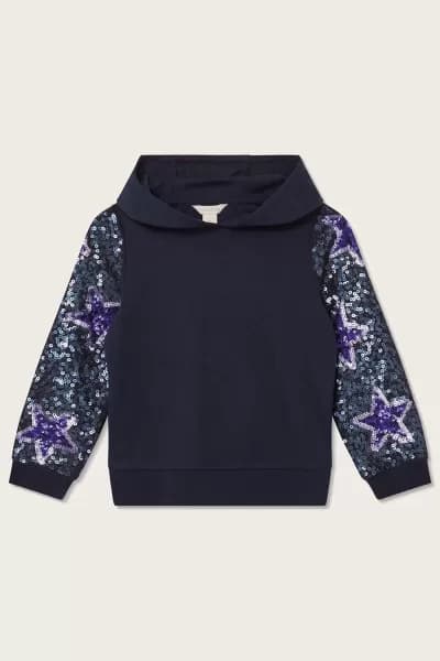 Sequin Sleeve Hoodie
