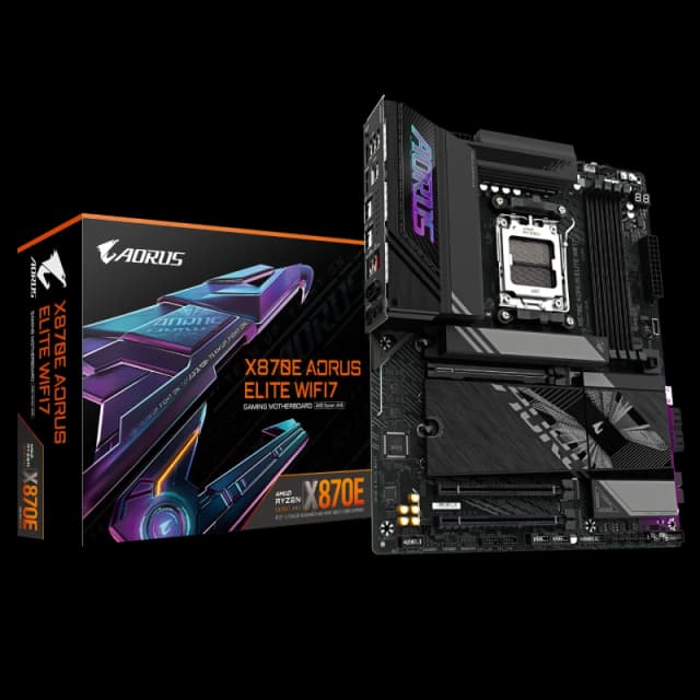 Gigabyte X870E AORUS ELITE WIFI7 AMD Ryzen DDR5 WIFI Motherboard - Socket AM5