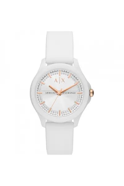 Armani Exchange Nylon Fashion Analogue Quartz Watch - Ax5268 White