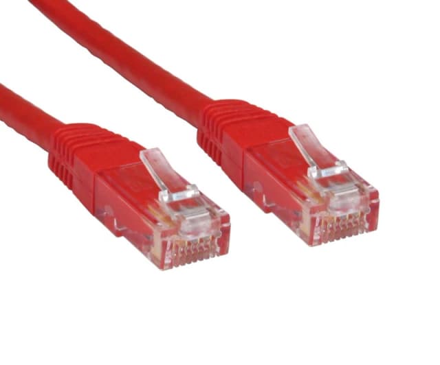 Spire Moulded CAT6 Patch Cable 2 Metre Full Copper Red