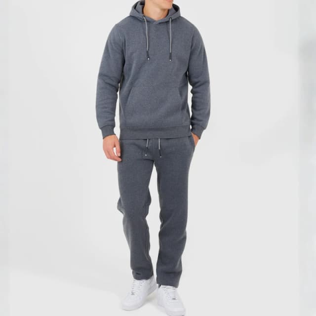 Brave Soul Mens Hoodie and Joggers Set Charcoal Marl male Small