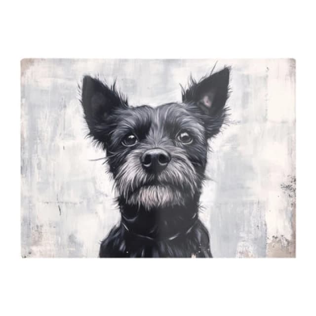 Warren Reed Designer Banksy Inspired Little Terrier Dog Chopping Board