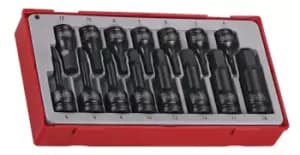 Teng Tools TT9015HX 15pc 3/8" & 1/2" Drive Impact Hex Socket Set