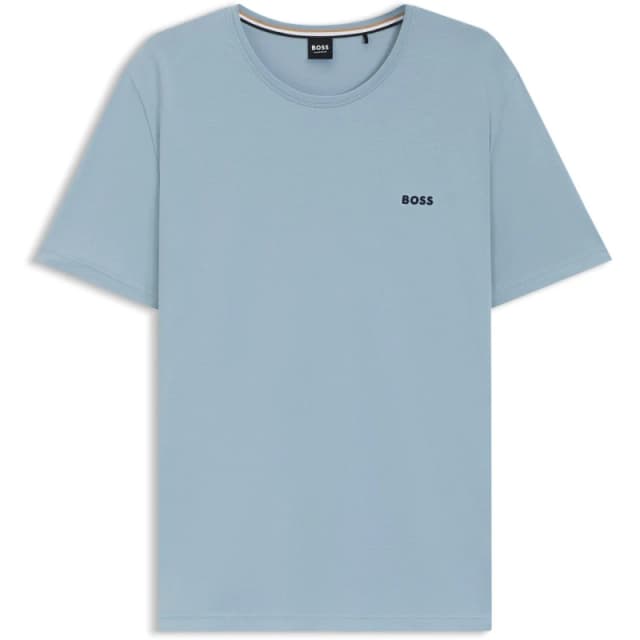 Boss Mens MixMatch Premium Cotton T-Shirt Open Blue 483 male S