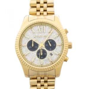 Lexington Chronograph Quartz Crystal Paved Dial Mens Watch
