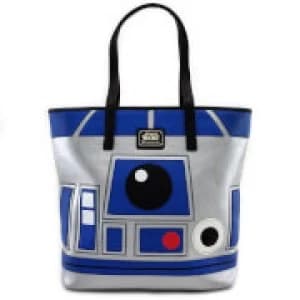 Loungefly Star Wars R2-D2 and BB-8 2 Sided Big Face Tote Bag