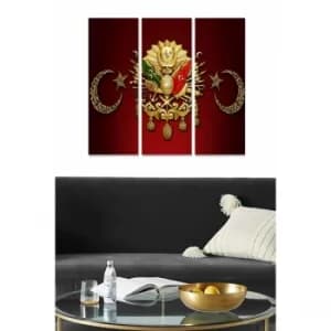 MDFTUG4 Multicolor Decorative MDF Painting (3 Pieces)