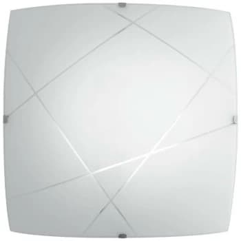 Fan Europe Lighting - Fan Europe ALEXIA LED Patterned Glass Flush Ceiling Light White 1100lm 4000K 30x30cm