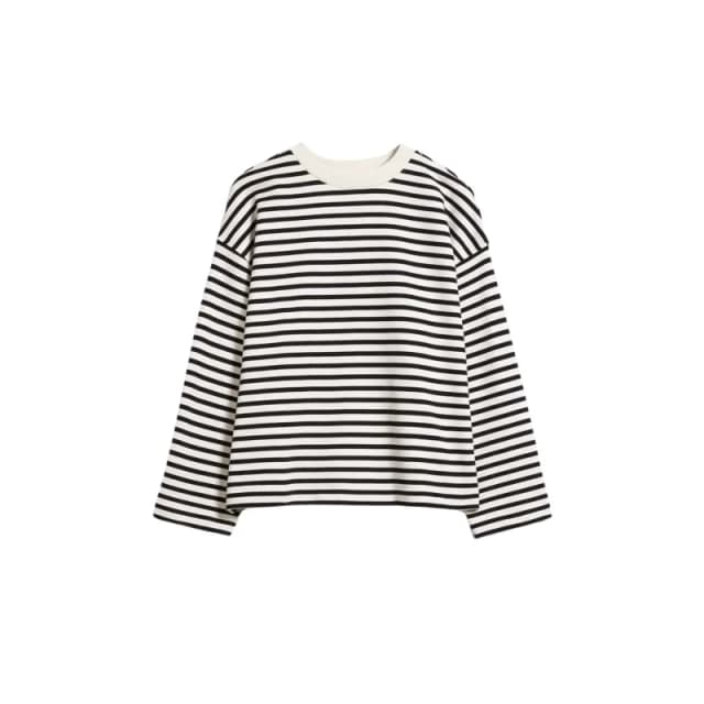 ARMEDANGELS Womens striped sweatshirt ARMEDANGELS Frankaa Noir Female S