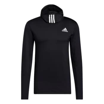 adidas CR Training Long Sleeve Hoodie Mens - Black