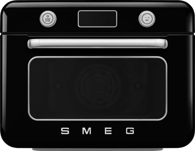 Smeg 50's Style COF01BLUK Multifunction Mini Oven with Steam & Air Fry - Black / Stainless Steel