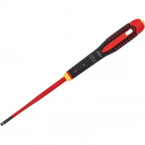 Bahco Ergo Slim VDE Insulated Slotted Screwdriver 6.5mm 150mm