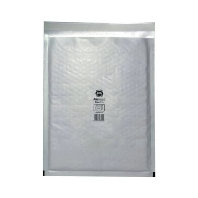Jiffy AirKraft Bubble Lined Mailer Size 7 White (100 Pack) MAKC88010