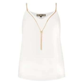 Biba Necklace Detail Cami - Ivory