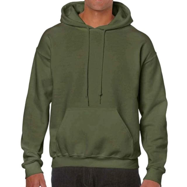 Gildan Mens Plain Pink Hoodie in Bottle Green Size: 3XL Bottle Green Male 3XL