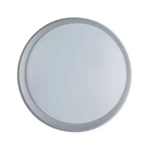 Fan Europe ROSWELL LED Flush Ceiling Light Silver 2000lm CCT 50x7.5cm
