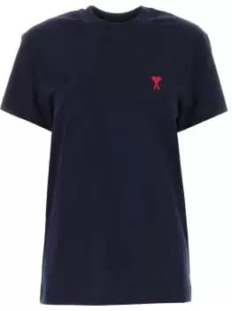 AMI PARIS Ami De Coeur Logo T-Shirt Nautic Blue