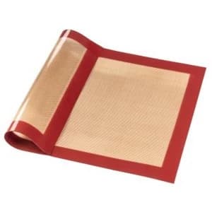 Xavax 00111470 Silicon Baking Mat, Square, 40 x 30cm Red/Brown