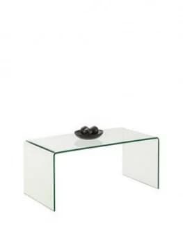 Julian Bowen Amalfi Bent Glass Coffee Table