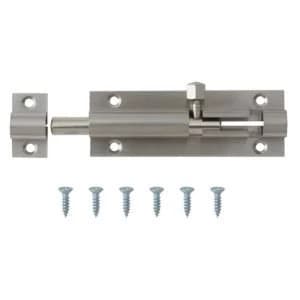 BQ Satin nickel Brass Barrel bolt L76mm