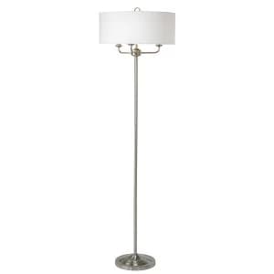 Village At Home Grantham Floor Lamp - Nickel