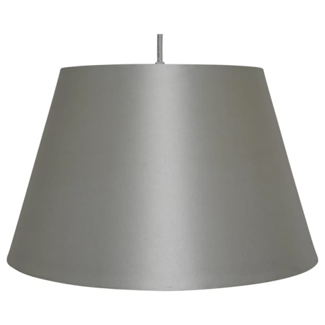K LIVING 14" Satin Drum Ceiling Table Lamp Shade - Grey Grey