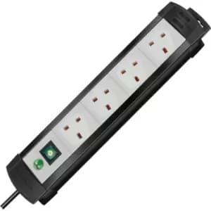 Brennenstuhl 1951543101 Premium Line Extension Socket 4 Way Black/...