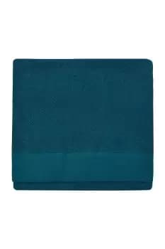 Textured Weave Oxford Panel Bath Towel