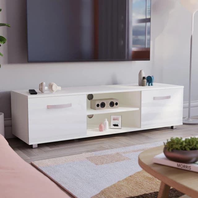 Lassic Vida Designs Cosmo 2 Door TV Unit 140cm White unisex 140 cm