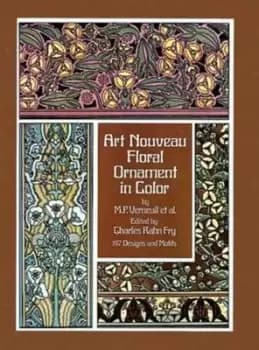 Art nouveau floral ornament in color by Maurice P. Verneuil