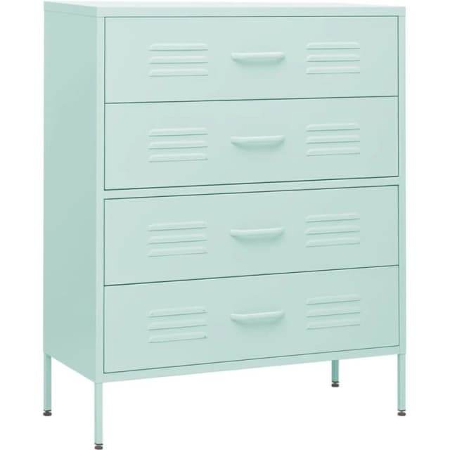 VIDAXL Chest of Drawers Mint 80x35x101.5cm Steel vidaXL 8720286565155