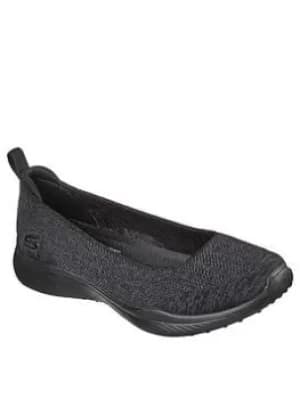 Skechers Microburst 2.0 Circular Knit Skimmer Ballerinas, Black, Size 4, Women