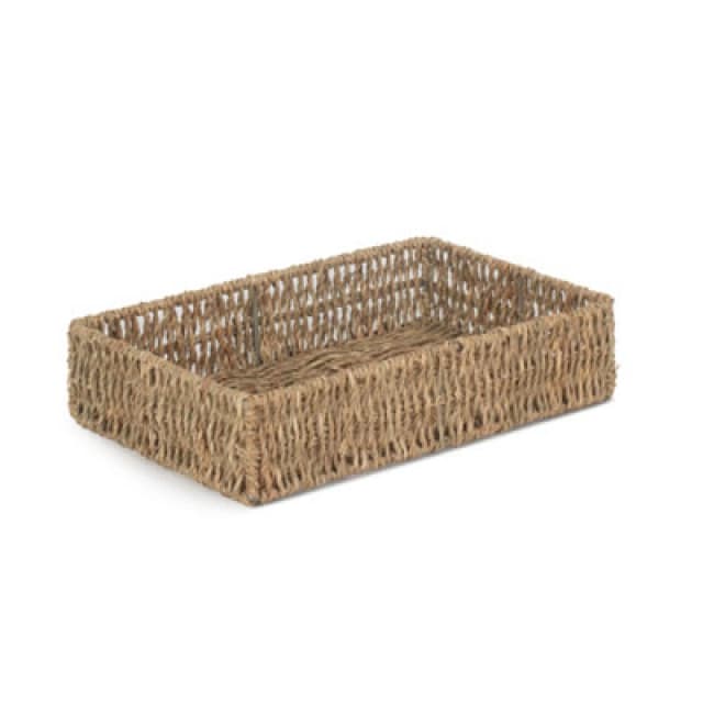 Red Hamper Pt080 Small Rectangular Seagrass Tray
